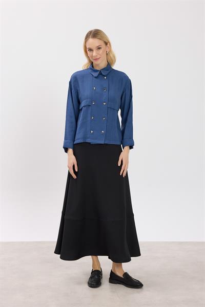 Lacivert Allerli Gömlek