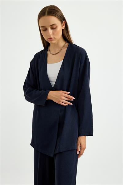 Lacivert Kimono Takım