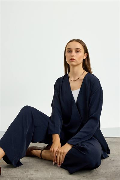 Lacivert Kimono Takım