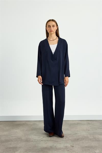 Lacivert Kimono Takım