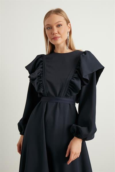 Lacivert Lady Elbise