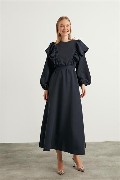 Lacivert Lady Elbise