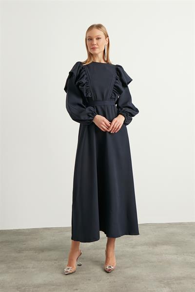 Lacivert Lady Elbise