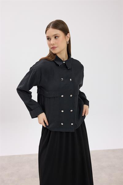 Siyah Allerli Gömlek