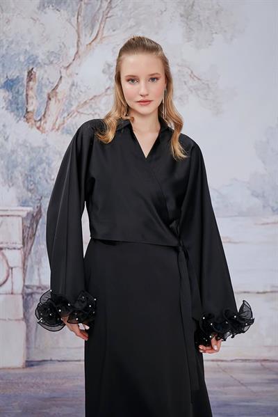 Siyah Aurora Kimono