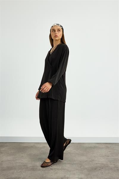Siyah Kimono Takım