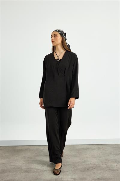 Siyah Kimono Takım
