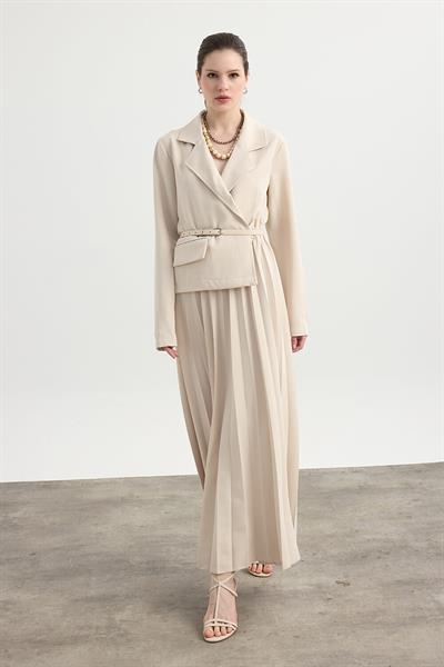 Taş Rengi Aden Elbise