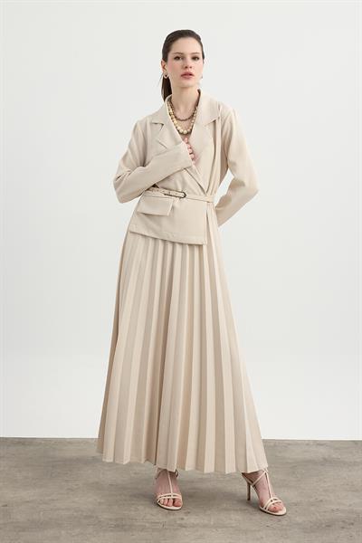 Taş Rengi Aden Elbise