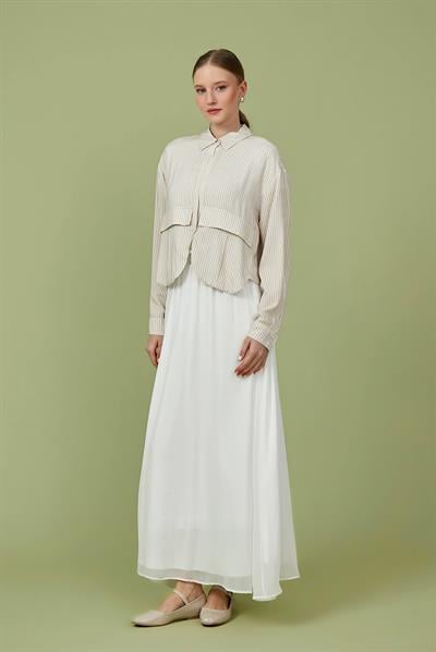 Vizon Geniş Cepli Gömlek