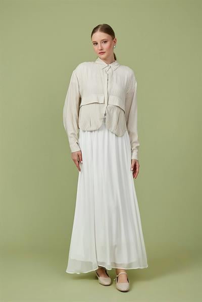 Vizon Geniş Cepli Gömlek