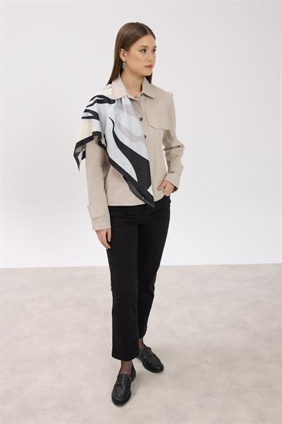 Vizon Kanvas Ceket Gömlek