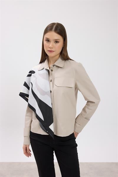 Vizon Kanvas Ceket Gömlek