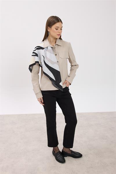 Vizon Kanvas Ceket Gömlek