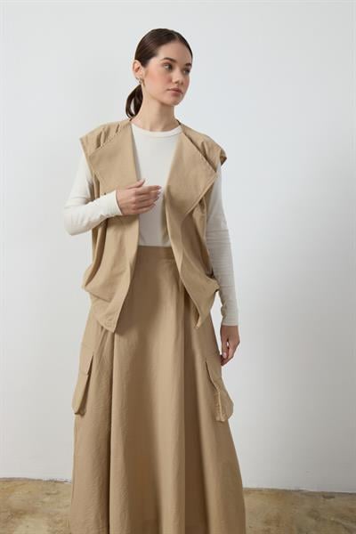 Vizon Vespa Yelekli Etek Takım