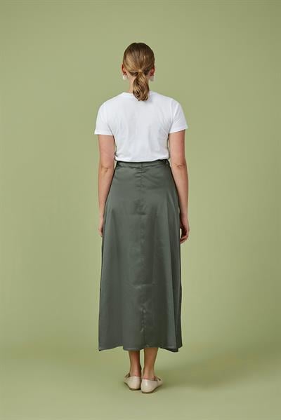 Yeşil Saten Etek
