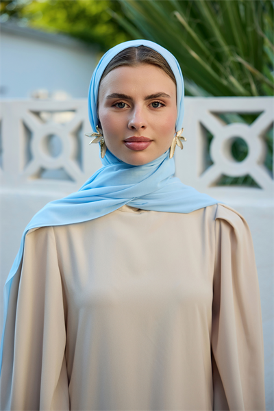 Bebe Mavi Şifon Şal