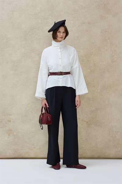 Beyaz Neva Basic Gömlek 