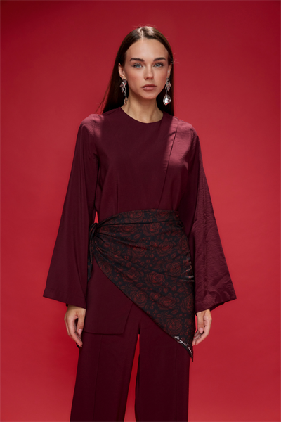 Black Rosalia Omuz Şalı
