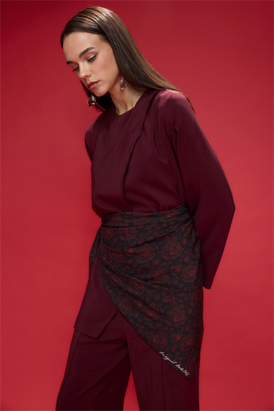 Black Rosalia Omuz Şalı