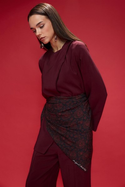Black Rosalia Omuz Şalı