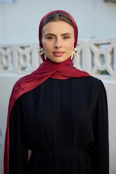 Bordo Janjan Şal