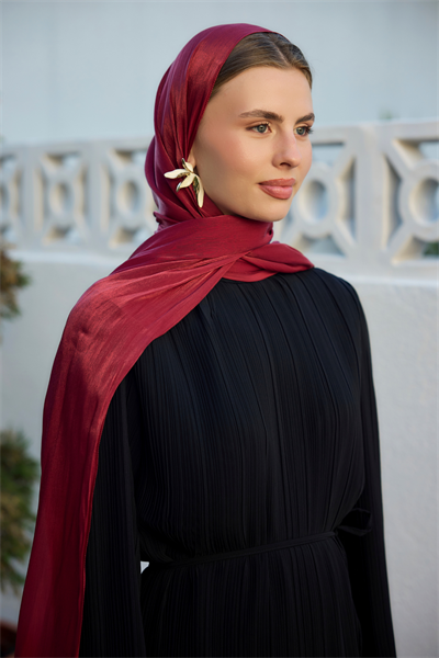 Bordo Janjan Şal