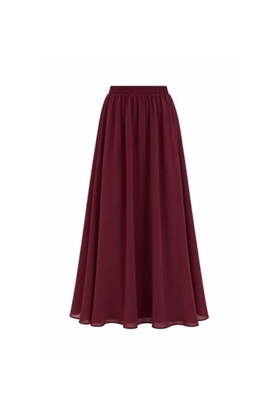 Bordo Kloş Etek