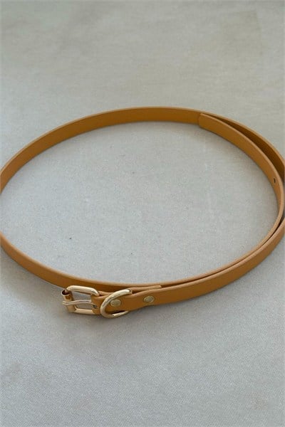 Camel Gold Tokalı Deri Kemer
