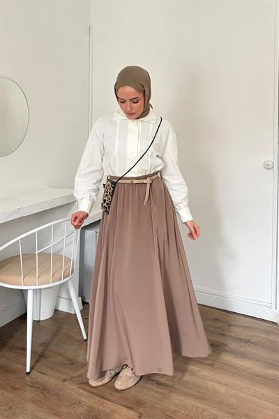Camel Kloş Etek