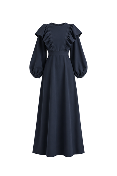 Lacivert Lady Elbise