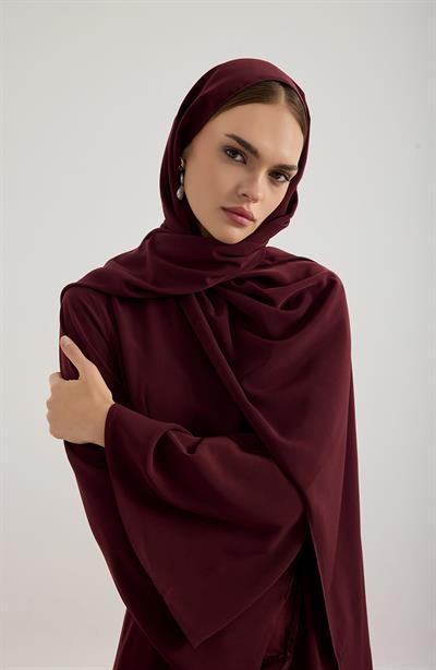 Mürdüm Kristal Krep Şal