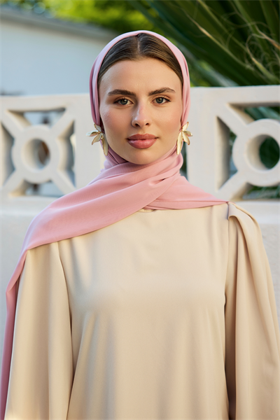 Pembe Şifon Şal