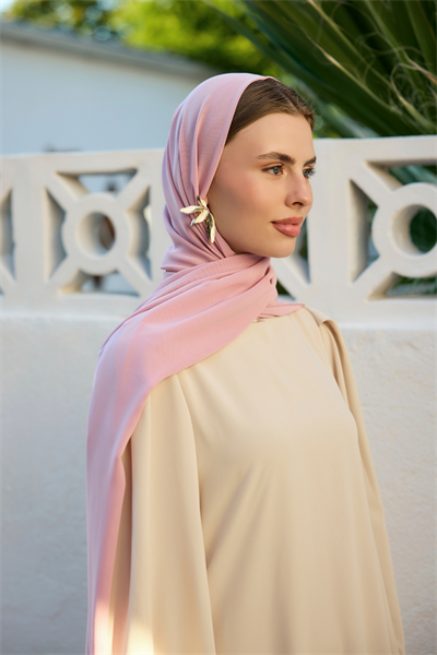 Pembe Şifon Şal