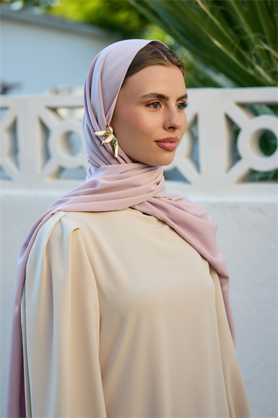 Pudra Kristal Krep Şal
