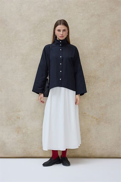 Siyah Neva Basic Gömlek 