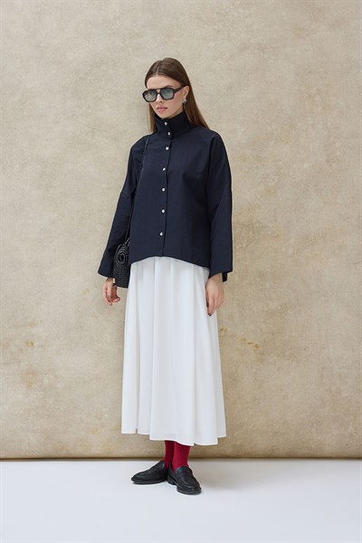 Siyah Neva Basic Gömlek 