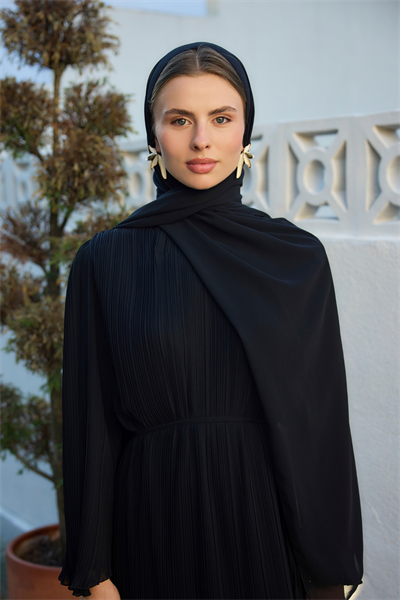 Siyah Şifon Şal