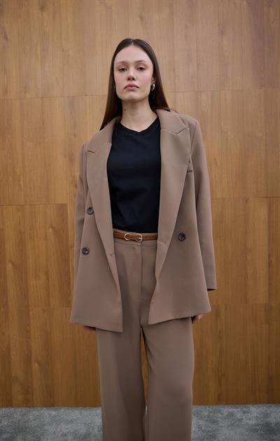 Vizon Kruvaze Blazer Ceket