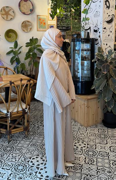 Vizon Pilise Detaylı Abaya