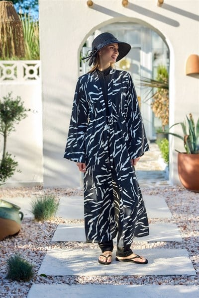 Zebra Pareo Kimono