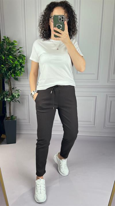 FULL LİKRALI JOGGER PANTOLON  KAHVE