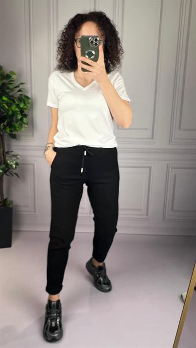 FULL LİKRALI JOGGER PANTOLON SİYAH