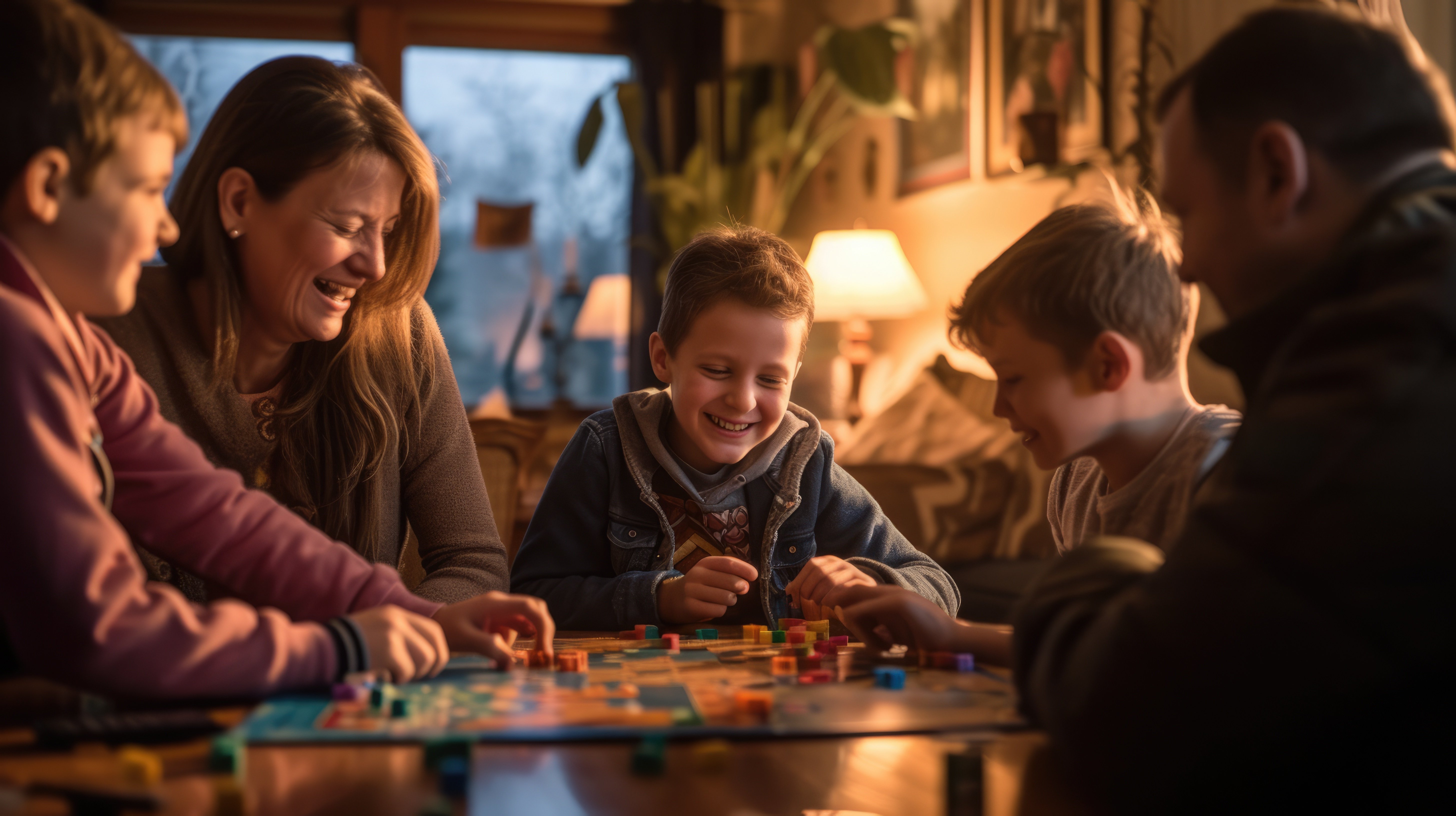 Ailece oynanacak oyunlar,Aile kutu oyunu oynuyor