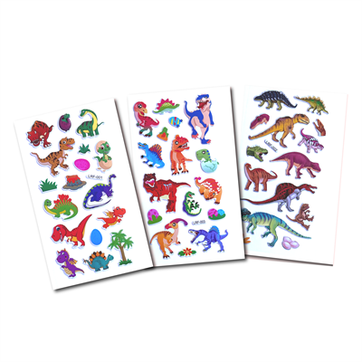 Dinozor Temalı Çocuk Sticker Seti - 47 Adet Eğitici Çıkartma