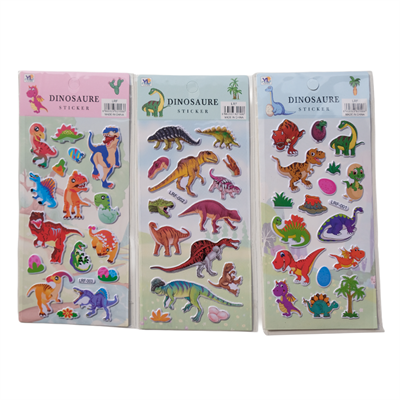 Dinozor Temalı Çocuk Sticker Seti - 47 Adet Eğitici Çıkartma