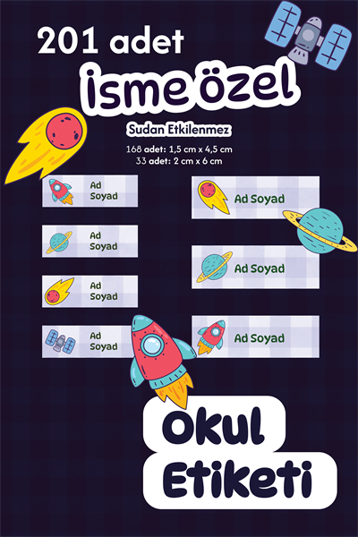 İsme Özel Sticker Seti