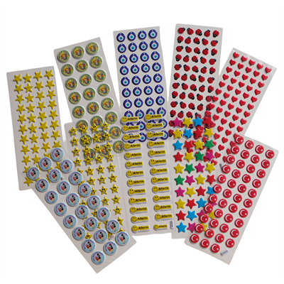 Öğretmen Ödül Sticker Seti - 391 Adet Okul ve Sınıf İçi Motivasyon Çıkartması