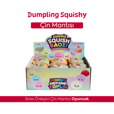 Renkli Dumpling Squishy - Stres Önleyici Çin Mantısı Oyuncak