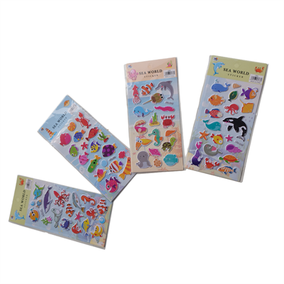 Su Altı Dünyası Çocuk Sticker Seti - 73 Adet Deniz Canlıları Eğitici Çıkartma